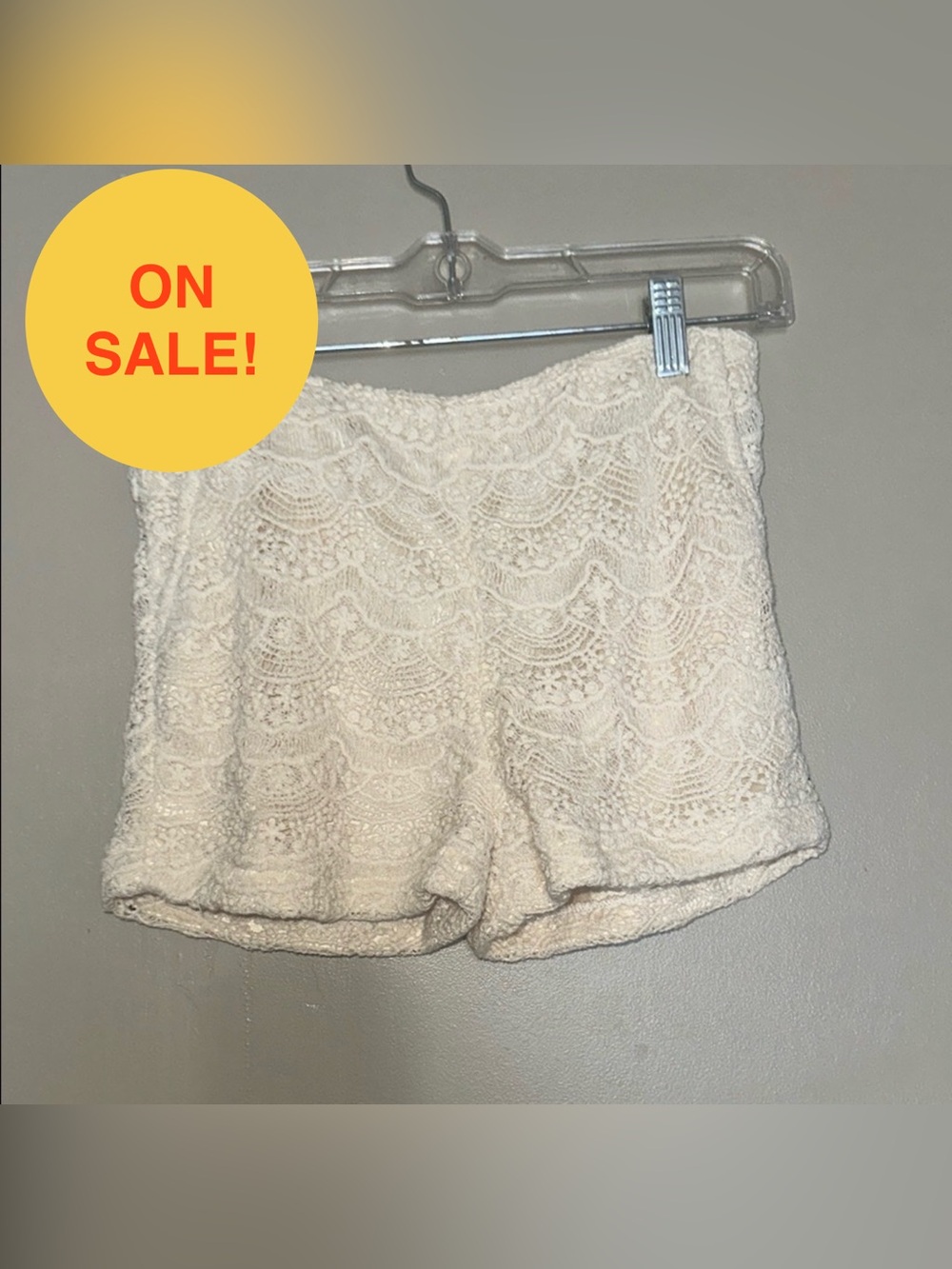 Cream High Waist Cozy Lounge Shorts